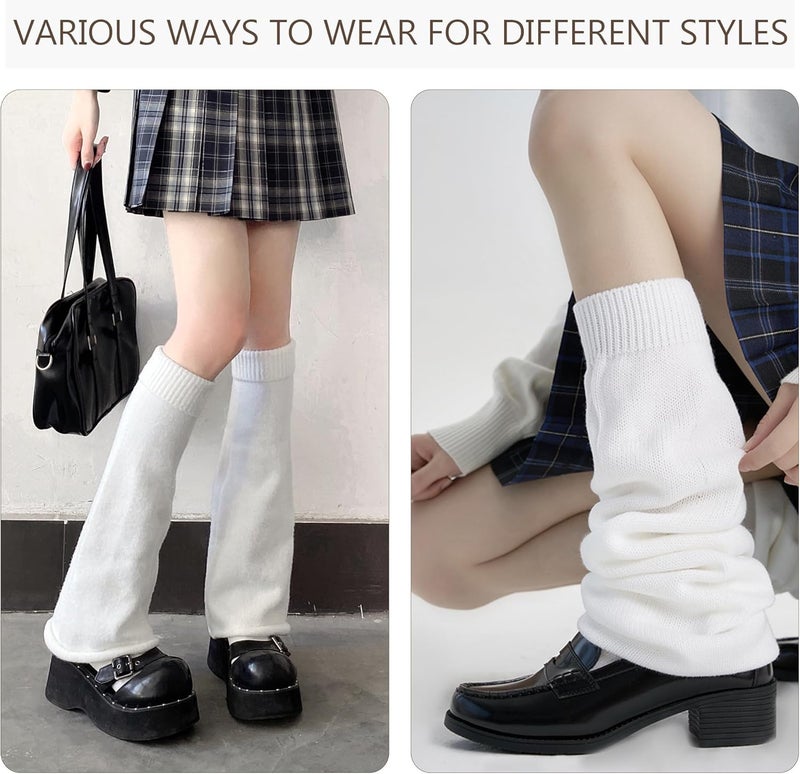 HEMOUR Leg Warmers for Women, Y2K Legwarmers Girls, Fall Winter Halloween Gifts, Harajuku Cutecore Gothic Fashion Accessories - Image 2